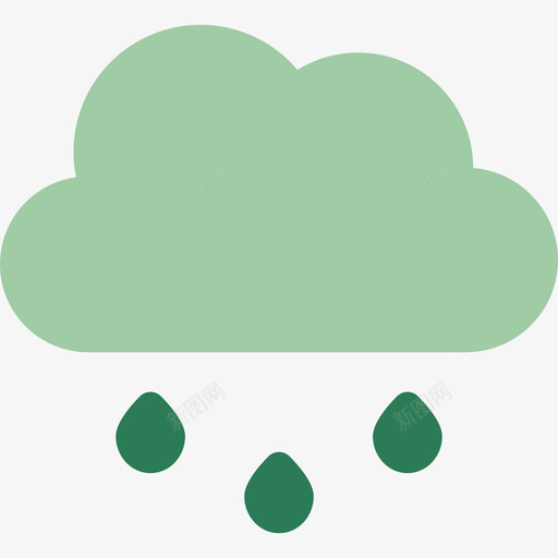 雨水生态环境平坦图标svg_新图网 https://ixintu.com 平坦 生态环境 雨水