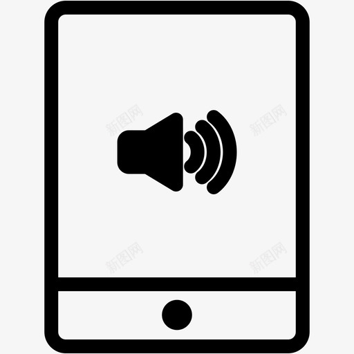 声音设备显示器图标svg_新图网 https://ixintu.com ipad 声音 平板电脑 平板电脑vol1 技术 显示器 设备