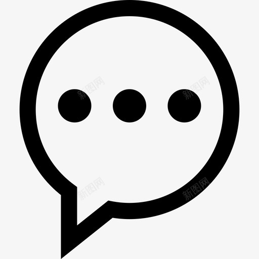 语音泡泡短信线性图标svg_新图网 https://ixintu.com 短信 线性 语音泡泡
