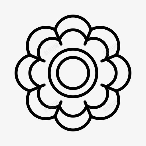 花花束花园图标svg_新图网 https://ixintu.com 春天 花 花园 花束