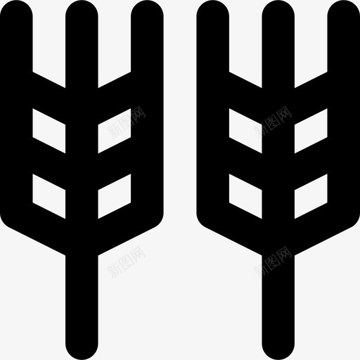 小麦生态组2线性图标svg_新图网 https://ixintu.com 小麦 生态组2 线性
