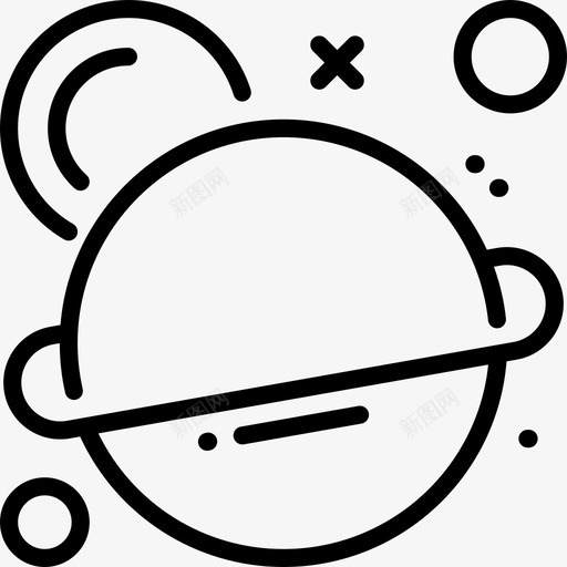银河返校5直线型图标svg_新图网 https://ixintu.com 直线型 返校5 银河