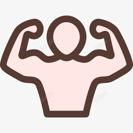 举重运动员健身图标颜色svg_新图网 https://ixintu.com 举重运动员 健身图标 颜色