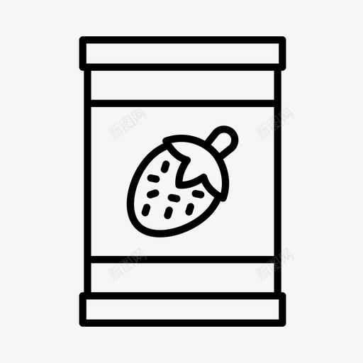 覆盆子酱农业乡村图标svg_新图网 https://ixintu.com 乡村 农业 农产品 农场 宅地 覆盆子酱
