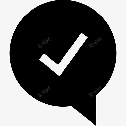 语音气泡短信字形填充图标svg_新图网 https://ixintu.com 填充 短信字形 语音气泡