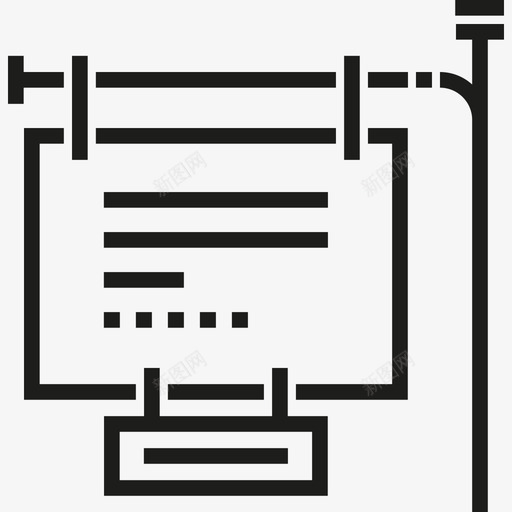 招牌城市3直线图标svg_新图网 https://ixintu.com 城市3 招牌 直线