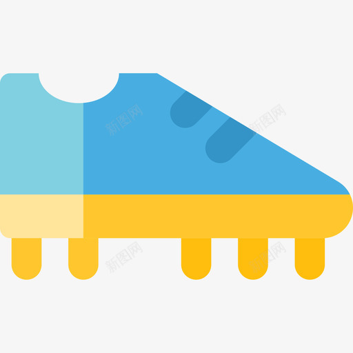 足球靴奥运会彩色平底鞋图标svg_新图网 https://ixintu.com 奥运会彩色平底鞋 足球靴