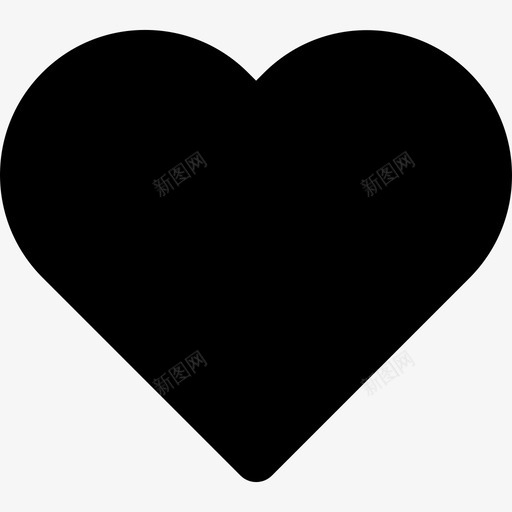 心形ui套件系列纯色图标svg_新图网 https://ixintu.com ui套件系列 心形 纯色