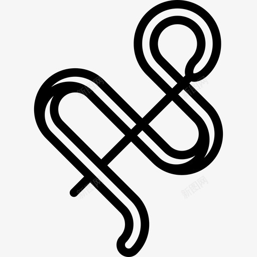 韵律体操直线运动图标svg_新图网 https://ixintu.com 直线运动 韵律体操