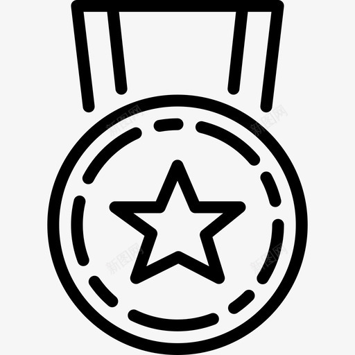 勋章战争直系图标svg_新图网 https://ixintu.com 勋章 战争 直系