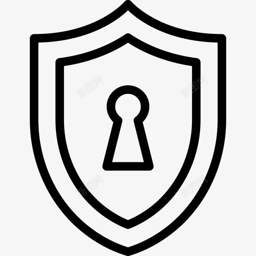 防病毒安全元素线性图标svg_新图网 https://ixintu.com 安全元素 线性 防病毒
