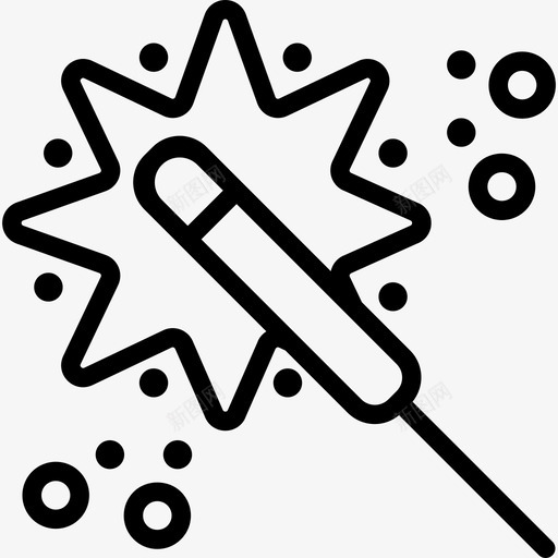 鞭炮节日汇编线性图标svg_新图网 https://ixintu.com 线性 节日汇编 鞭炮