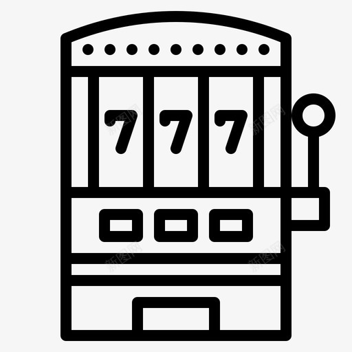 老虎机头奖幸运图标svg_新图网 https://ixintu.com 头奖 幸运 老虎机 赌博 赢家