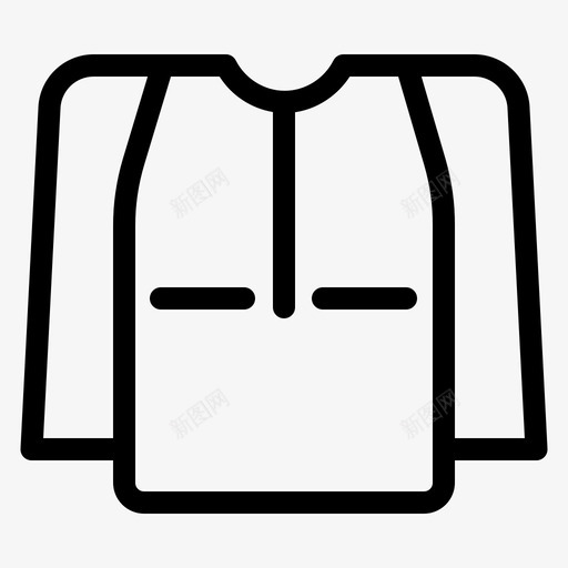 夹克衣服时装图标svg_新图网 https://ixintu.com 夹克 时装 衣服 衬衫