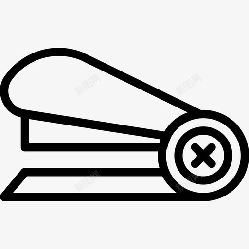 订书机办公室12直线图标svg_新图网 https://ixintu.com 办公室12 直线 订书机