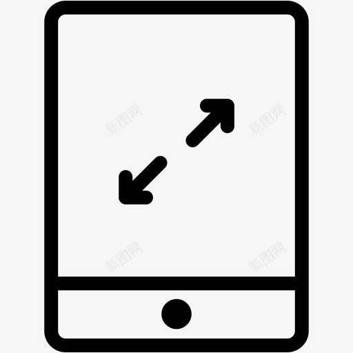 全屏设备显示屏图标svg_新图网 https://ixintu.com ipad 全屏 平板电脑 平板电脑vol1 技术 显示屏 设备