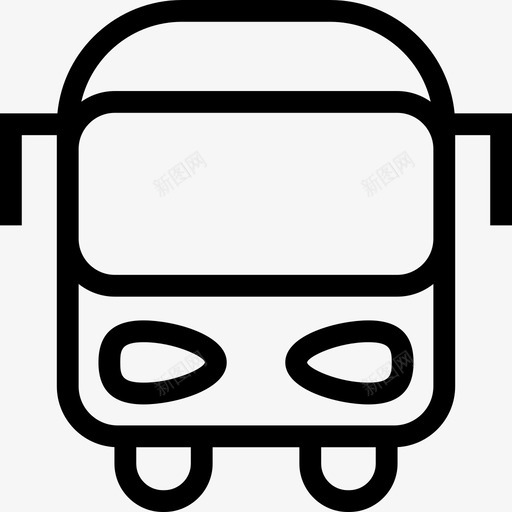 公共汽车交通2直达图标svg_新图网 https://ixintu.com 交通2 公共汽车 直达