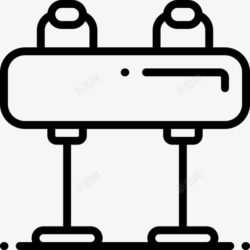 鞍马运动器材4直线型图标svg_新图网 https://ixintu.com 直线型 运动器材4 鞍马