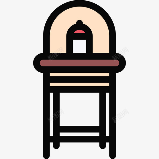 椅子学校和童年2彩色图标svg_新图网 https://ixintu.com 学校和童年2 彩色 椅子
