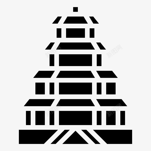 颐和园建筑中国图标svg_新图网 https://ixintu.com 中国 中国符号铭文 建筑 颐和园