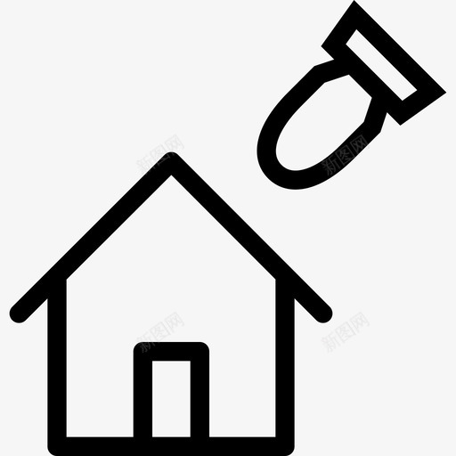 战争天气和保险2线性图标svg_新图网 https://ixintu.com 天气和保险2 战争 线性