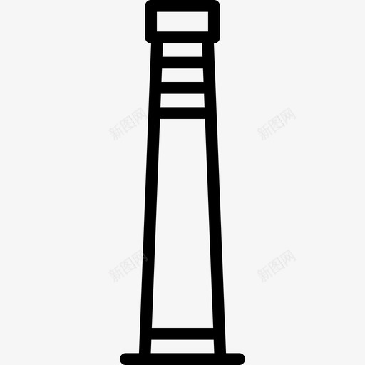 烟囱工业图标集合线性svg_新图网 https://ixintu.com 工业图标集合 烟囱 线性