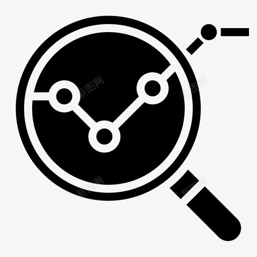 分析玻璃图表图标svg_新图网 https://ixintu.com 分析 商业实体 图表 放大 玻璃 统计