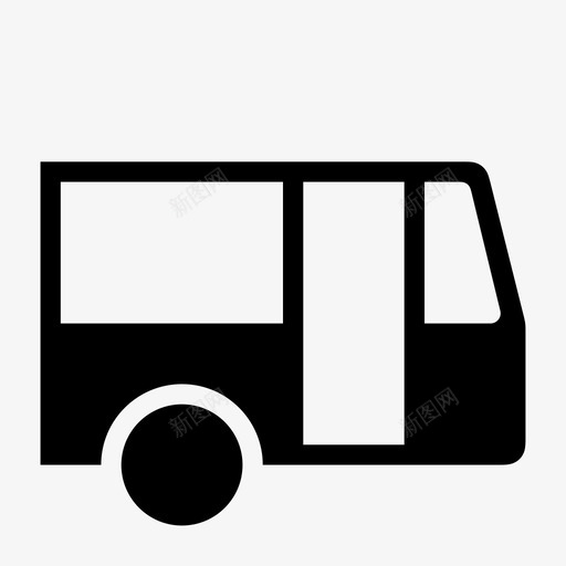 公共汽车公路图标svg_新图网 https://ixintu.com 公共汽车 公路
