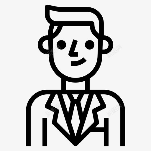 经理业务员工图标svg_新图网 https://ixintu.com 业务 办公室 员工 工人 经理