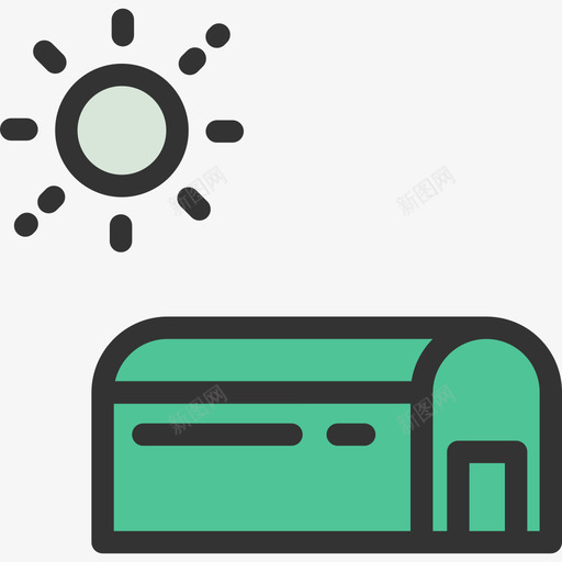 温室生态色线色图标svg_新图网 https://ixintu.com 温室 生态色 线色