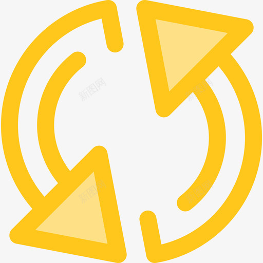 刷新web按钮2黄色图标svg_新图网 https://ixintu.com web按钮2 刷新 黄色