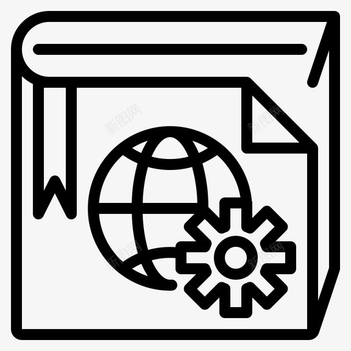 全球图书知识学习图标svg_新图网 https://ixintu.com 书籍集 全球图书 学习 知识 阅读