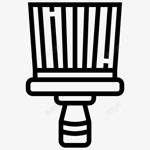 颈部刷理发沙龙图标svg_新图网 https://ixintu.com 沙龙 理发 理发店 颈部刷