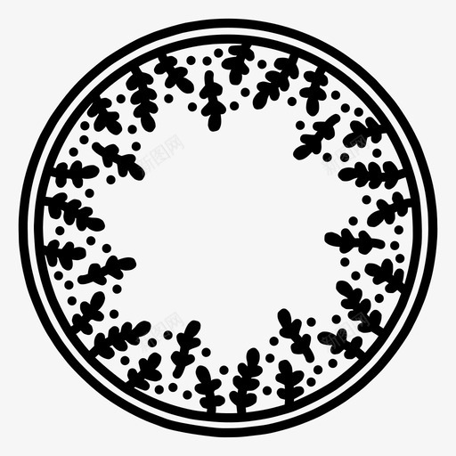 手绘圆框涂鸦花卉图标svg_新图网 https://ixintu.com 手绘圆圈花环 手绘圆框 涂鸦 花卉 花环 装饰品