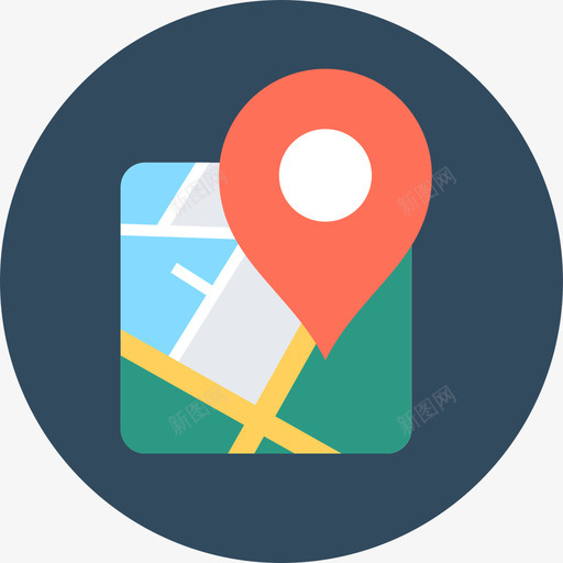 地图全球物流2圆形图标svg_新图网 https://ixintu.com 全球物流2 圆形 地图