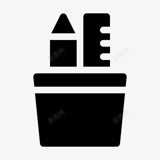 铅笔盒办公室文具盒图标svg_新图网 https://ixintu.com 26072018 办公室 文具 文具盒 铅笔盒