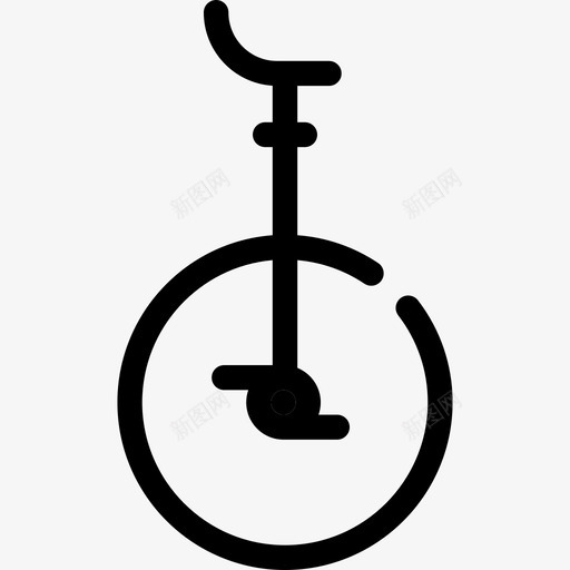 独轮车马戏团11号直线型图标svg_新图网 https://ixintu.com 独轮车 直线型 马戏团11号