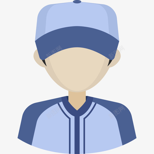 棒球运动员体育头像平手图标svg_新图网 https://ixintu.com 体育头像 平手 棒球运动员