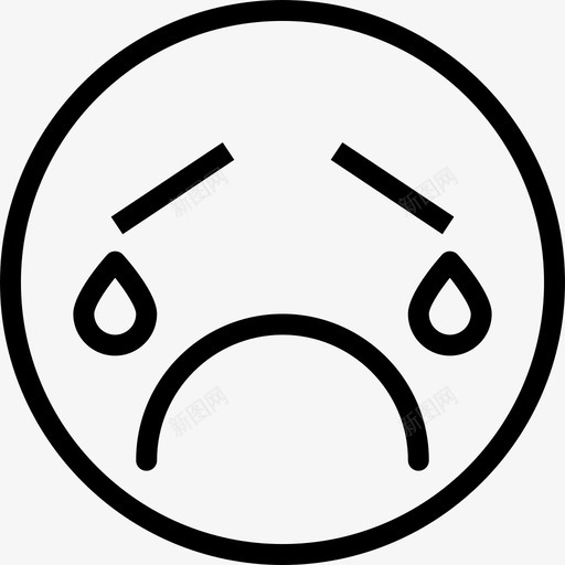 哭微笑直截了当图标svg_新图网 https://ixintu.com 哭 微笑 直截了当