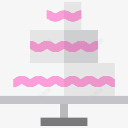 婚礼蛋糕婚礼5扁平图标svg_新图网 https://ixintu.com 婚礼5 婚礼蛋糕 扁平