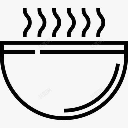 汤食物7线性图标svg_新图网 https://ixintu.com 汤 线性 食物7