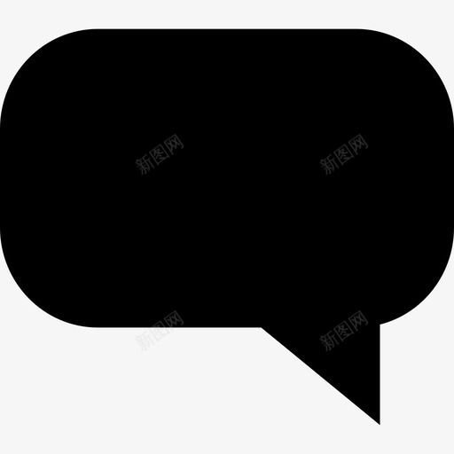 语音气泡短信字形填充图标svg_新图网 https://ixintu.com 填充 短信字形 语音气泡
