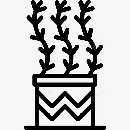 植物花园3线形图标svg_新图网 https://ixintu.com 植物 线形 花园3