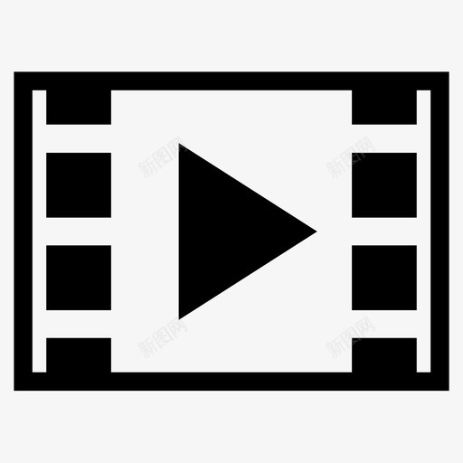 视频电影视频应用程序图标svg_新图网 https://ixintu.com 电影 视频 视频图标 视频应用程序