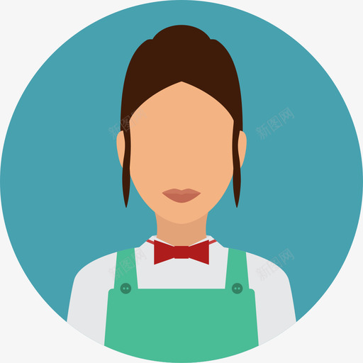 服务部职员圆形公寓图标svg_新图网 https://ixintu.com 圆形公寓 服务部职员