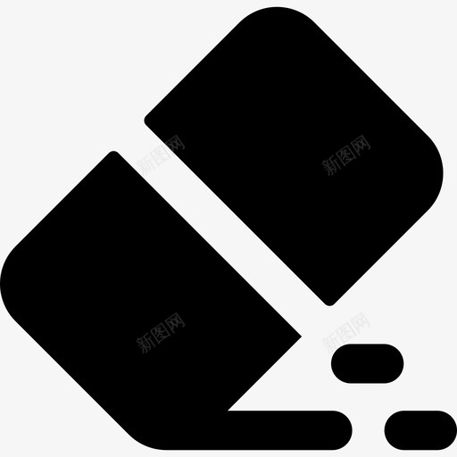 橡皮擦教育10填充图标svg_新图网 https://ixintu.com 填充 教育10 橡皮擦