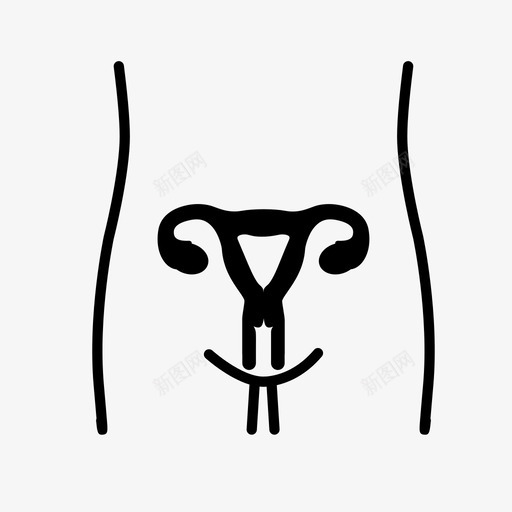 子宫身体医院图标svg_新图网 https://ixintu.com 人 医学 医院 器官 子宫 身体