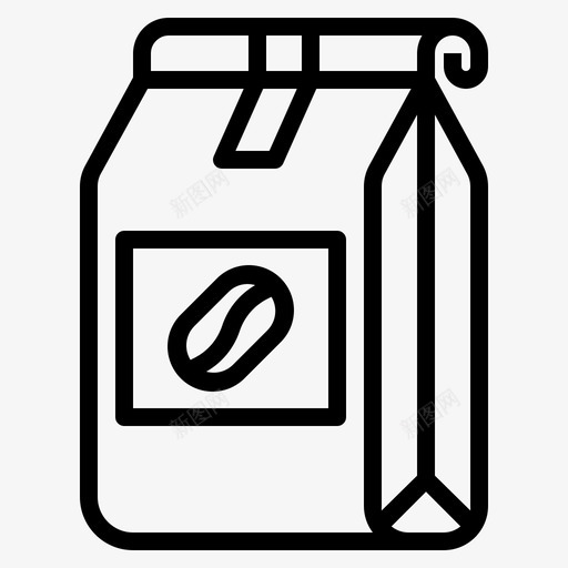 咖啡豆咖啡饮料图标svg_新图网 https://ixintu.com 包装 咖啡 咖啡店001 咖啡豆 饮料
