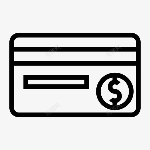 磁条信用卡背面借记卡图标svg_新图网 https://ixintu.com 借记卡 卡支付 磁条 磁条信用卡 背面
