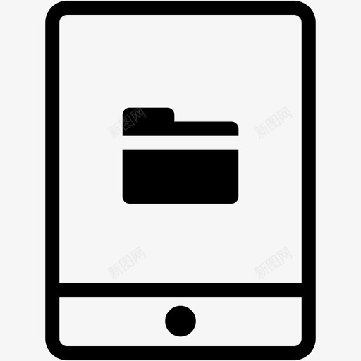 文件夹设备显示器图标svg_新图网 https://ixintu.com ipad 平板电脑 平板电脑卷1 技术 文件夹 显示器 设备